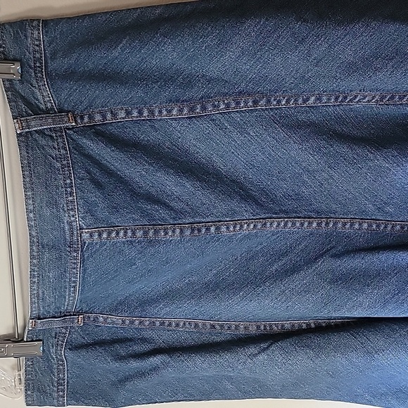 FOR JOSEPH MIDI length Mermaid cut flare denim skirt - Picture 5 of 6